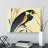 Extravagant Swallow Bird Abstract - Wrapped Canvas Print-1532436606
