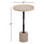 Table haute en travertin Braxton Comino-844963205