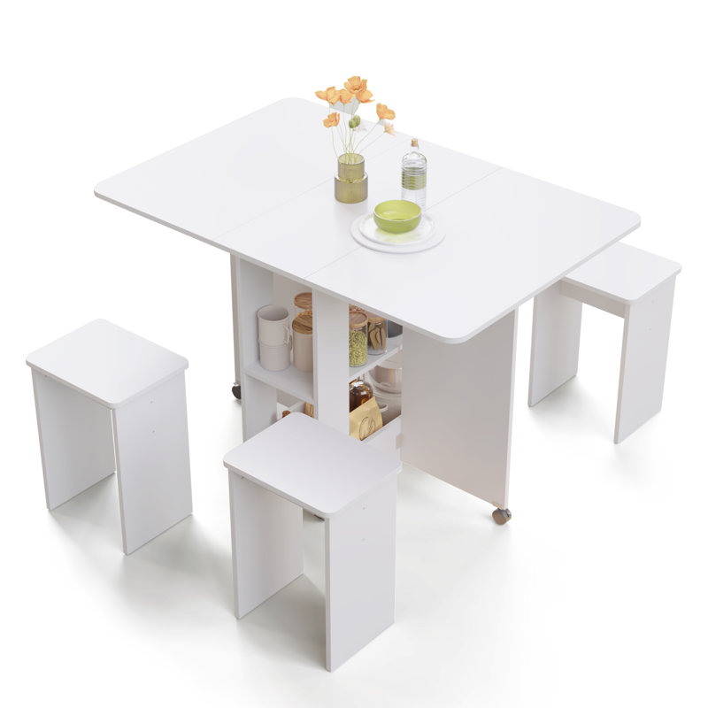 4 - Person Dining Set, White