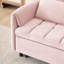 Canapé moderne en velours rose 52 po-1469366409