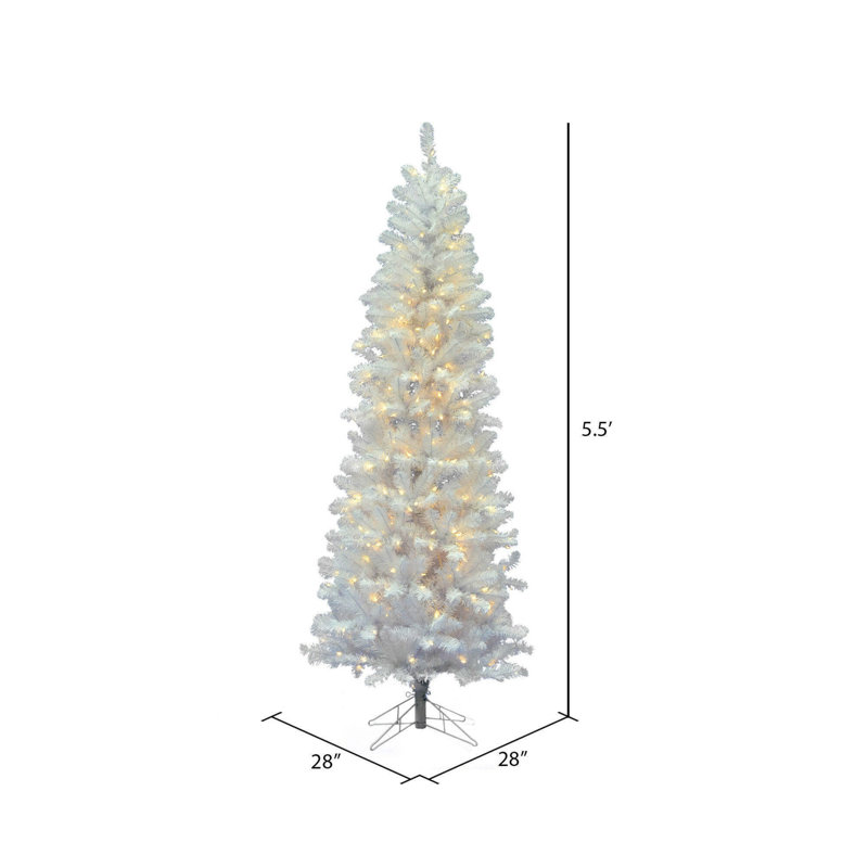 5.5' Lighted Pine Christmas Tree