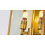 Applique murale lanterne noire 2 lumières avec abat-jour en verre transparent-1386142034-1386142035