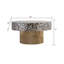 Table basse avec plateau en nacre