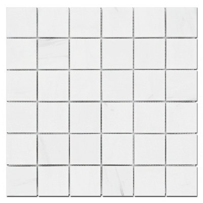 Honed 2" x 2" Marble Grid Mosaic Wall & Floor Tile