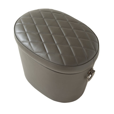 Lasky Faux Leather Ottoman