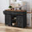 Kitchen Island With Storage And Power Outlet-675419452