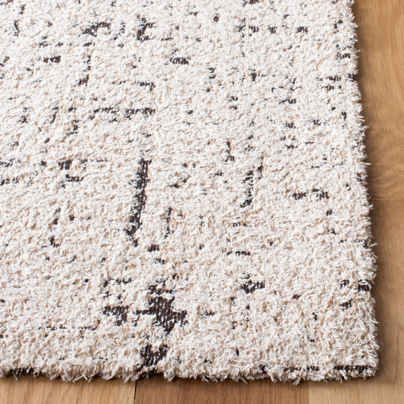 Tapis classique à motif abstrait tissé à la main, Rectangle 3 pi x 5 pi
