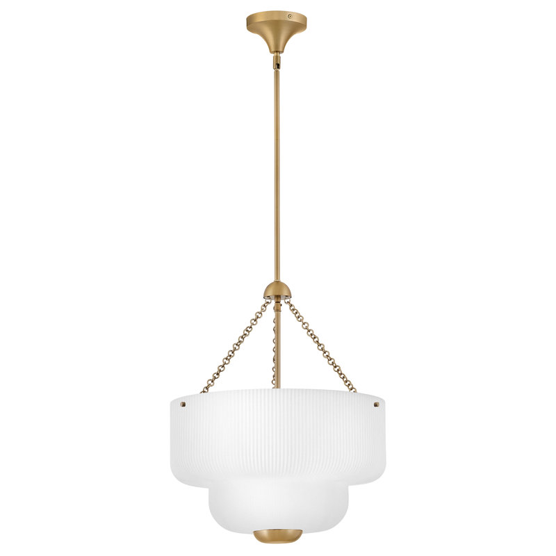 Hinkley Adella Large Pendant, 5 Lights, Beige, 23" H x 19" W x 19" D