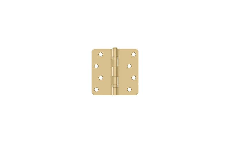 Steel Hinge, Brushed Brass