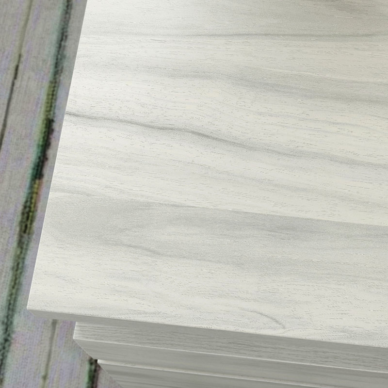 Bureau avec tiroir classeur, finition blanche