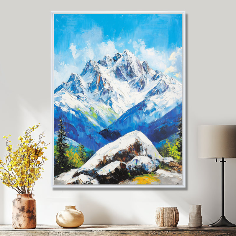 Impression murale Rocky Mountain Majesty II - Colorado, H 20 po x l 12 po, Reproduction avec cadre flottant, Blanc