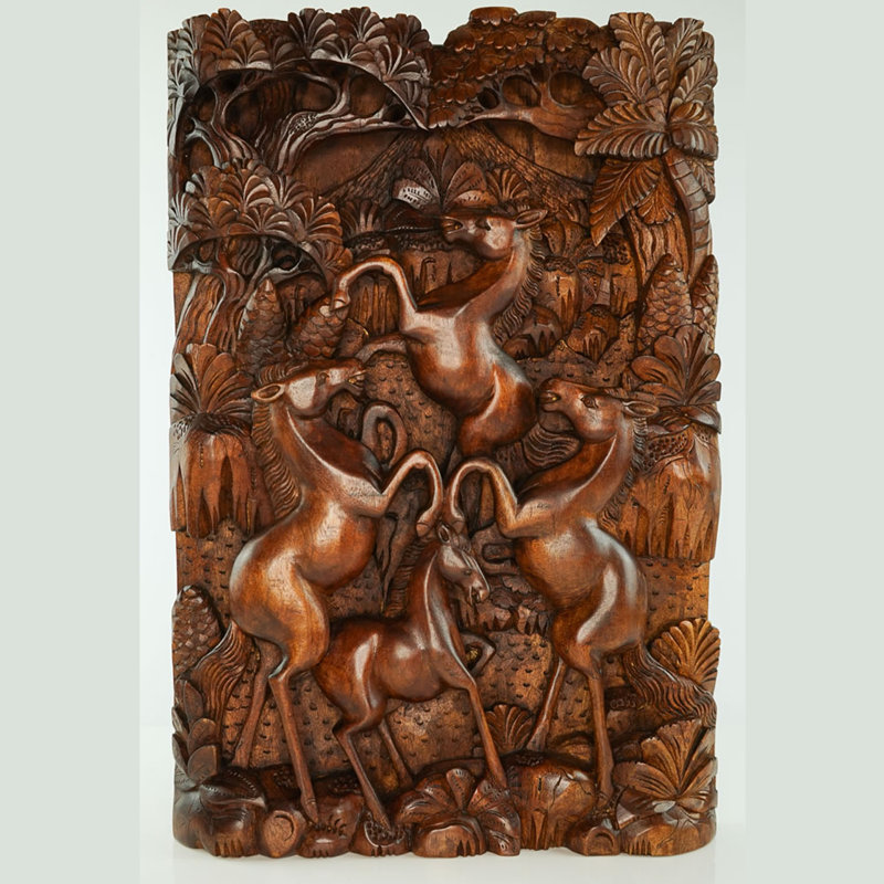 Handmade Wall Decor on Solid Wood