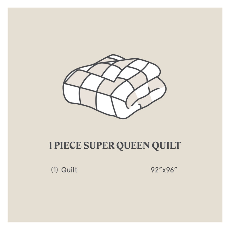 Cotton Gauze Solid Color Classic Casual Modern Rustic Quilt, Queen Quilt, French Blue