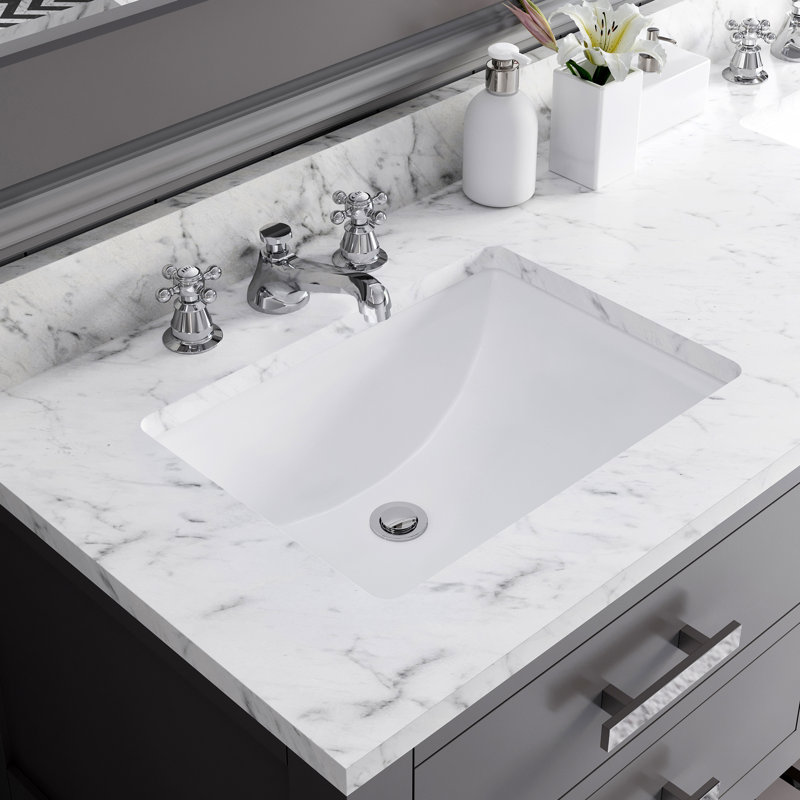 Madalyn 60" Double Sink Bathroom Vanity Set, Cashmere Gray
