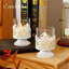 2 Piece Glass Metal Candlestick Set-1820466676