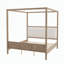 Très grand lit plateforme à baldaquin en bois avec tête de lit tapissier-1907845091-1907845102
