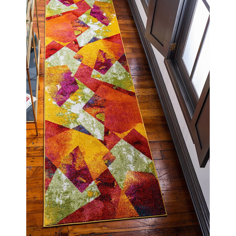 Tanguay Abstract Indoor Rug, Runner 2'7" x 10'