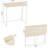 Small Foldable Desk 31.5" for Small Spaces, Space Saving Computer Table Writing Workstation