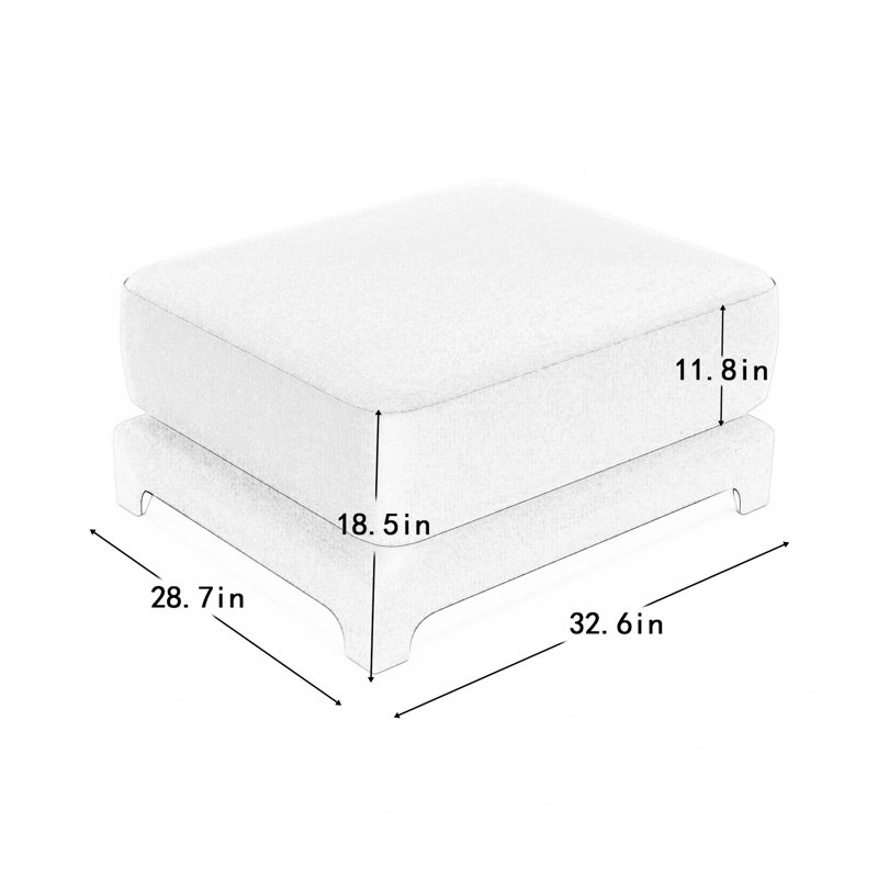 Cream 30 Boasting Chenille, Comfortable Back And Modular Design