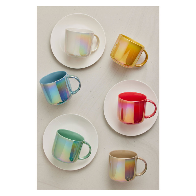 Porcelain Coffee Mug, Rosa