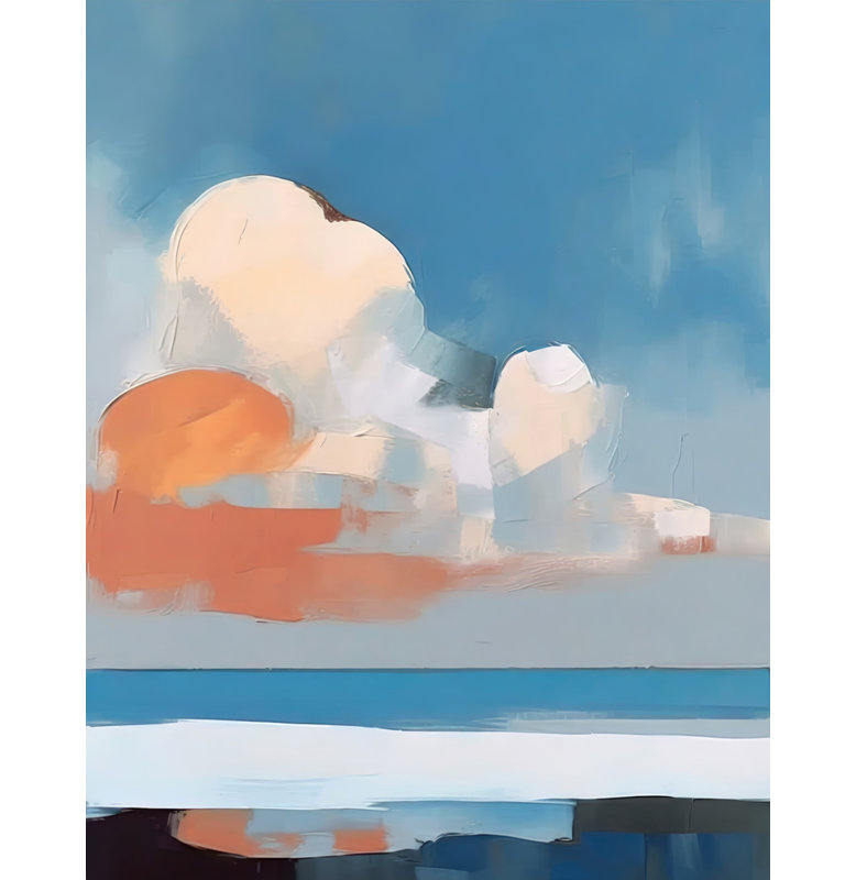 «Landscape 6» sur toile, H 18 po x l 15 po