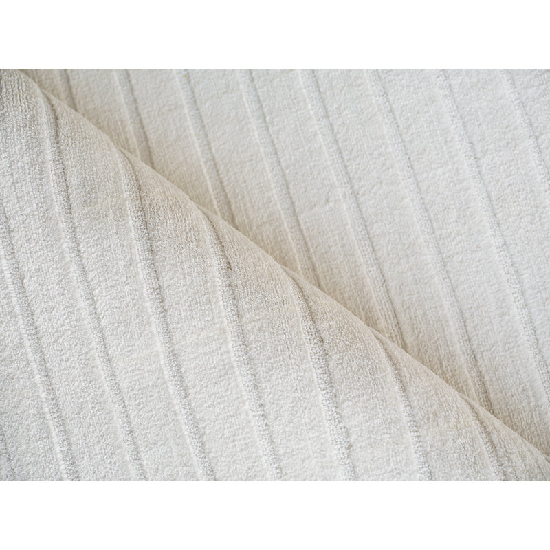 Amani Modern Handmade Silky Nylon, White Area Rug, Rectangle 9' x 12'