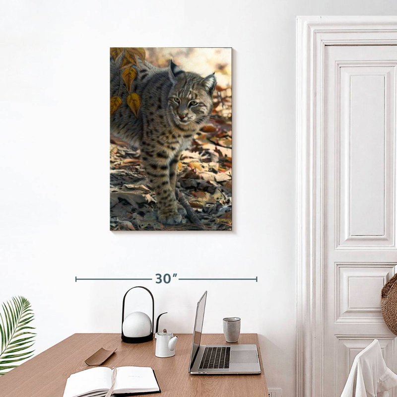 Woodland Ghost Bobcat, 30" H x 20" W