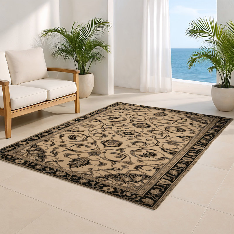 Tapis d'intérieur et d'extérieur brun français, Rectangulaire 2 pi x 3 pi
