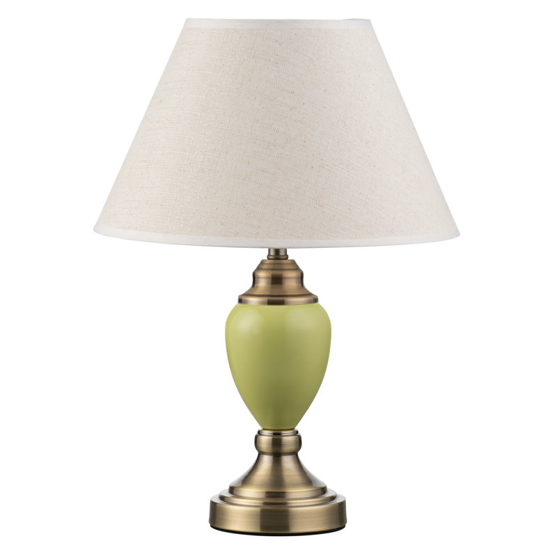 Ehrenfeld 43Cm Classic Antique Touch Bedside Table Lamp, Green