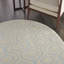 Tapis gris tissé à la machine 5 pi