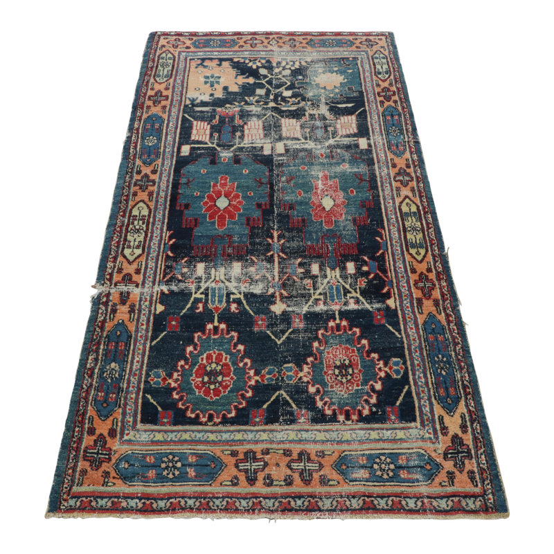 Antique One-of-a-Kind 3'3X6'6 Hand Knotted Area Rug