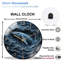 Horloge murale avec baleine dans l'océan foncé - horloge murale moderne en verre 12 po