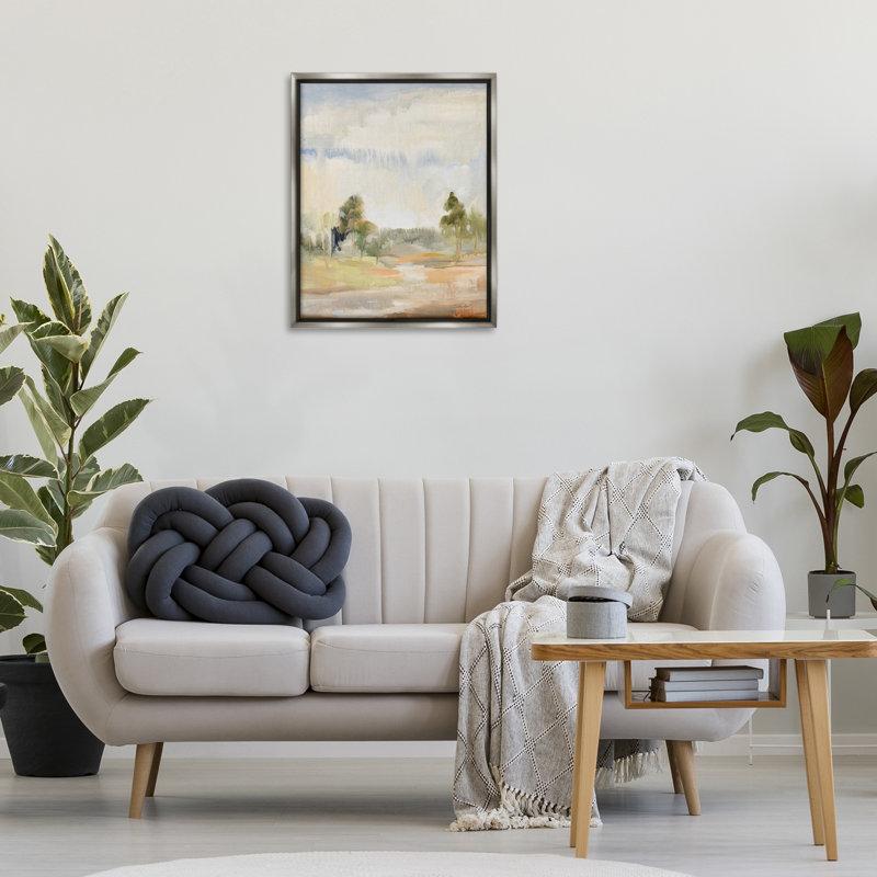 «Light Summer Rain» par Silvia Vassileva, H 31 po x l 25 po, Cadre flottant gris lustré