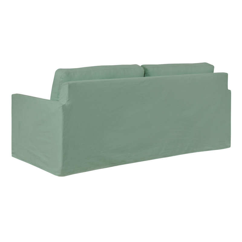 Savannah 84'' Slipcovered Sofa, Bayou Spray Canvas
