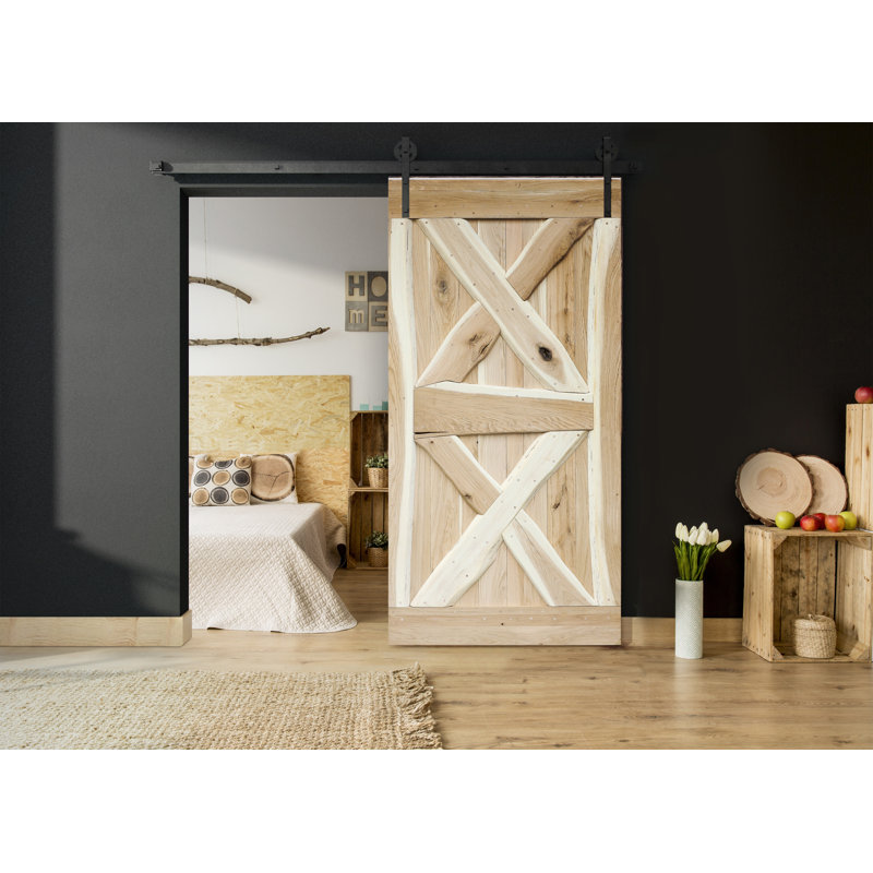 Makena Barn Door, 210cm H x 80cm W x 4cm D, Unfinished