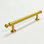 Satin Brass Sweet 3-3/4" Centers Solid Brass Drawer Pull