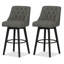 Tabouret de comptoir pivotant rembourré Malakeh avec structure en bois massif-346247744-390680687-389556598