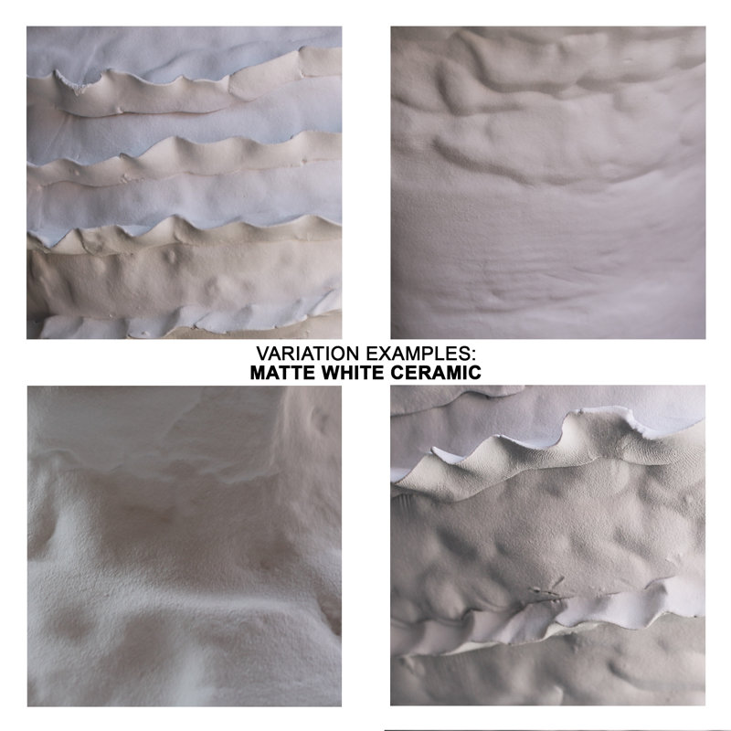 Ruffle Ceramic Decorative Vase