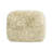 Enchante 24.5" New Zealand Sheepskin Rectangular Accent Ottoman, Taupe Beige Genuine Fur