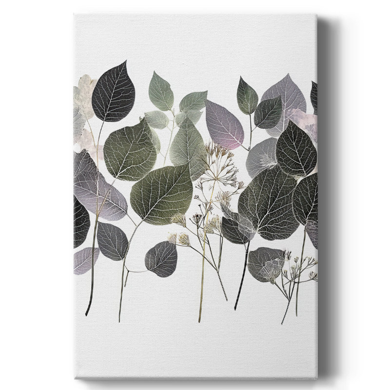 Floral sur toile tendue avec châssis XLIX - prêt à être accroché, H 27 po x l 18 po