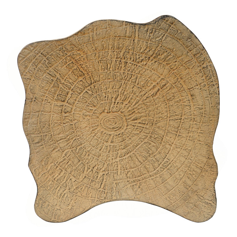 2-In-1 Irregular MGO End Table/ Split Design/ Small Space Friendly/Indoor Outdoor Use, Natural