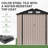 6 ft. W x 4 ft. D Outdoor Metal Storage Sheds with Floor for Patio, Garden, Lawn-122442614