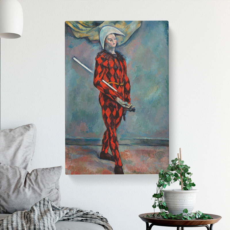 Harlequin by Paul Cezanne - Wrapped Canvas, 60cm H x 40cm W x 3cm D