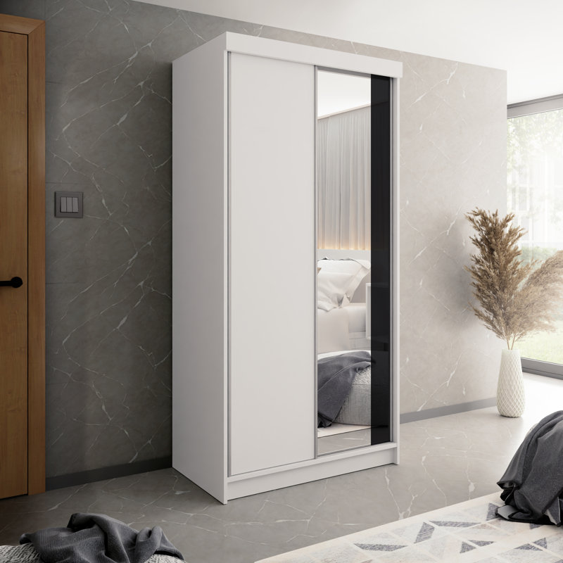 Akalya 2 Door Wardrobe, White