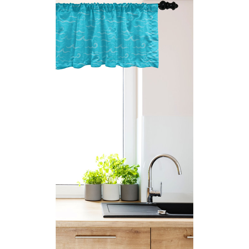 Ensemble de 2 cantonnières bleu marine Ambesonne, L 54 po x L 12 po