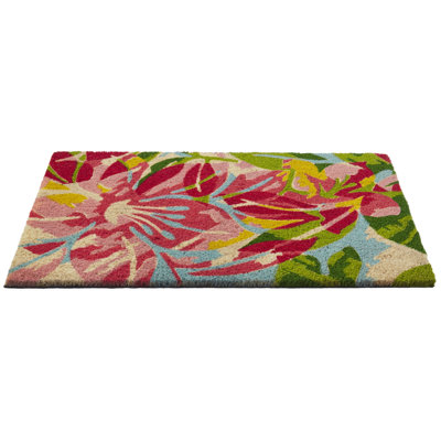 Non-Slip Floral Indoor Doormat