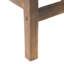 Extérieur, tabouret de comptoir 2 pièces, bois, brun, sièges subtilement courbés, tabourets sans dossier en bois brun de stabilité pour une utilisation intérieure / extérieure, de 2, météo et élégance