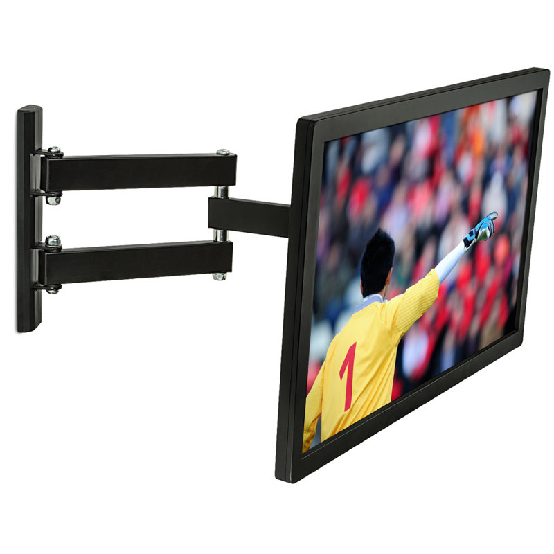 Mount-It! Full Motion TV Wall Mount, Articulating Computer Screen Bracket for 23 - 42 Inch Screens