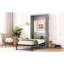 Lit simple gris qui se replie dans l'armoire - Structure solide et taille d'assemblage facile avec armoire pliante, espace