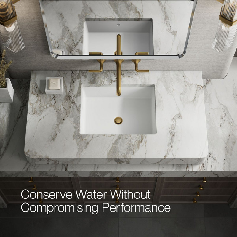 Occasion Wall-Mount Bathroom Sink Faucet Lever Handle Trim, Brushed Brass